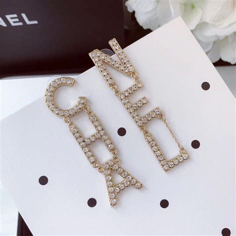 chanel letter drop earrings replica|drop chanel earrings fashion.